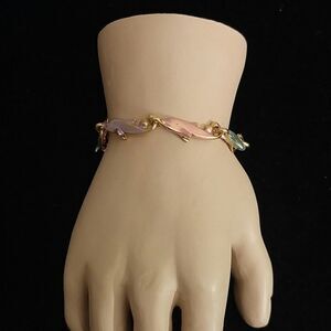 LADIES MULTI COLOR DOLOHIN DESIGN BRACLETT
